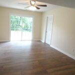 Painted Wall, New Floor, and Greenery Outside