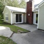 Way Towards Pool, Outer Floor, and New Garage Door