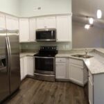 Concrete Tops for Remodeled Kitchen with Cabinets