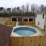 Swimming Pool in the Fenced Premises with the Home