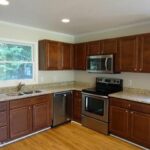 All New Appliances and Wooden Finish Cabinets in the Kitchen