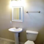 Mirror, Towel Hanger, and All New Bath Fixtures