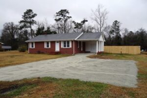 Red Brick House with Driveway and Lot in Trenton NC