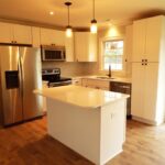 All New Kitchen with Island and Recessed Lights