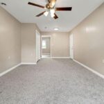 Designer Fan, Redone Floor, and Interiors at a Three Bedroom House